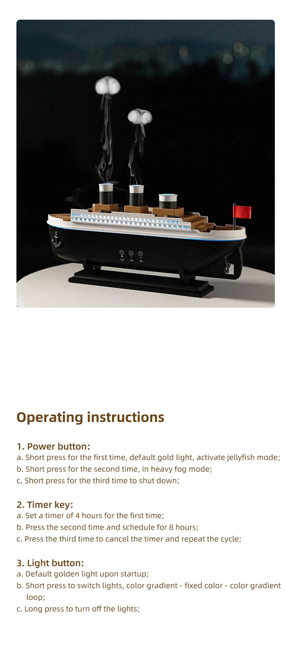 Titanic Aura: Jellyfish Smoke Ring Diffuser