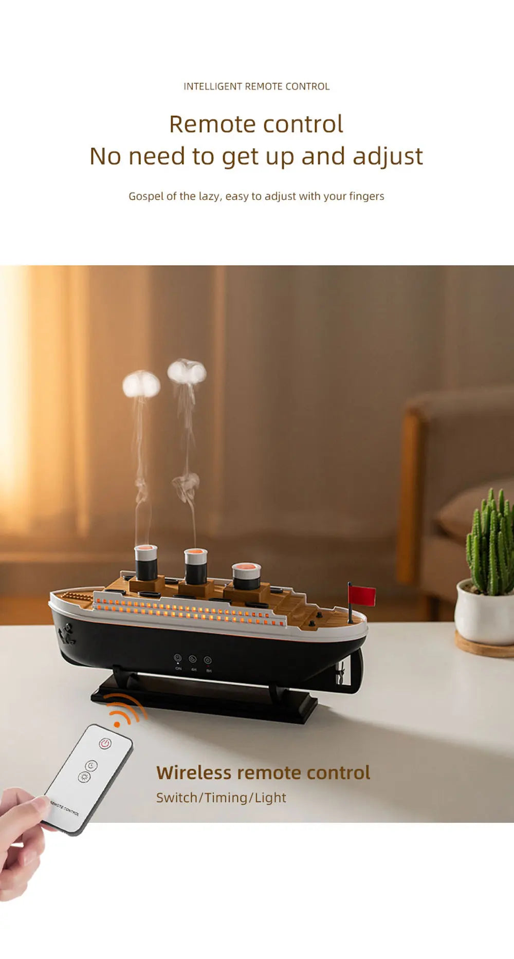 Titanic Aura: Jellyfish Smoke Ring Diffuser