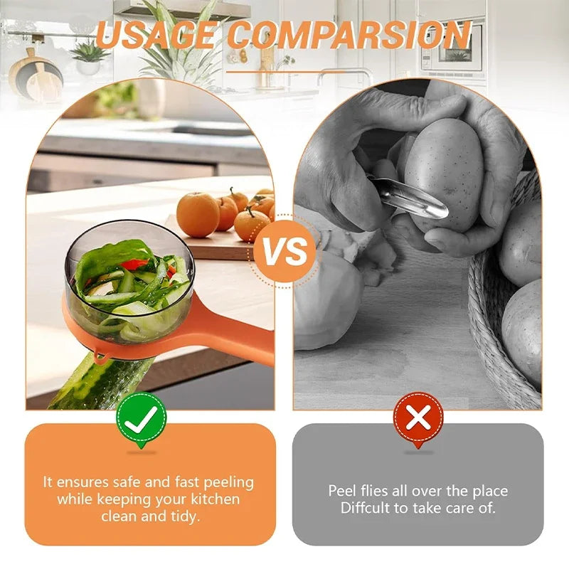 Vegetable Peeler With Container