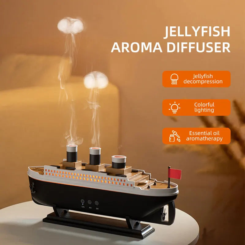 Titanic Aura: Jellyfish Smoke Ring Diffuser