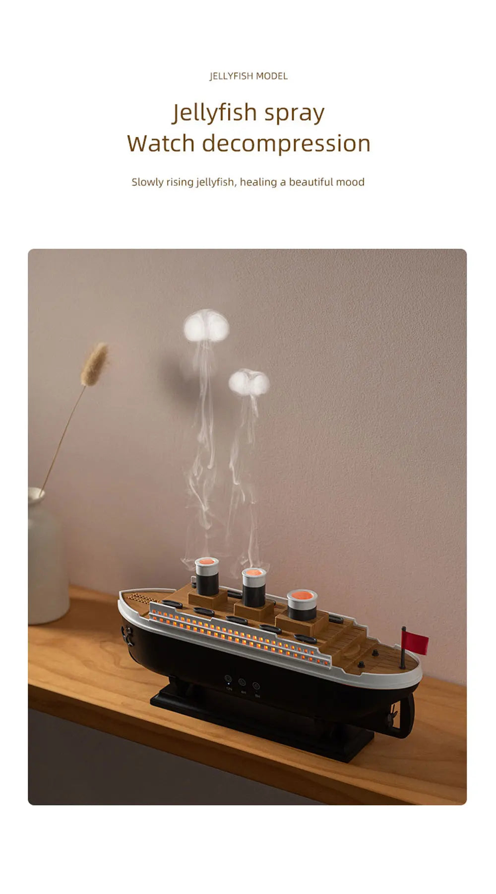 Titanic Aura: Jellyfish Smoke Ring Diffuser