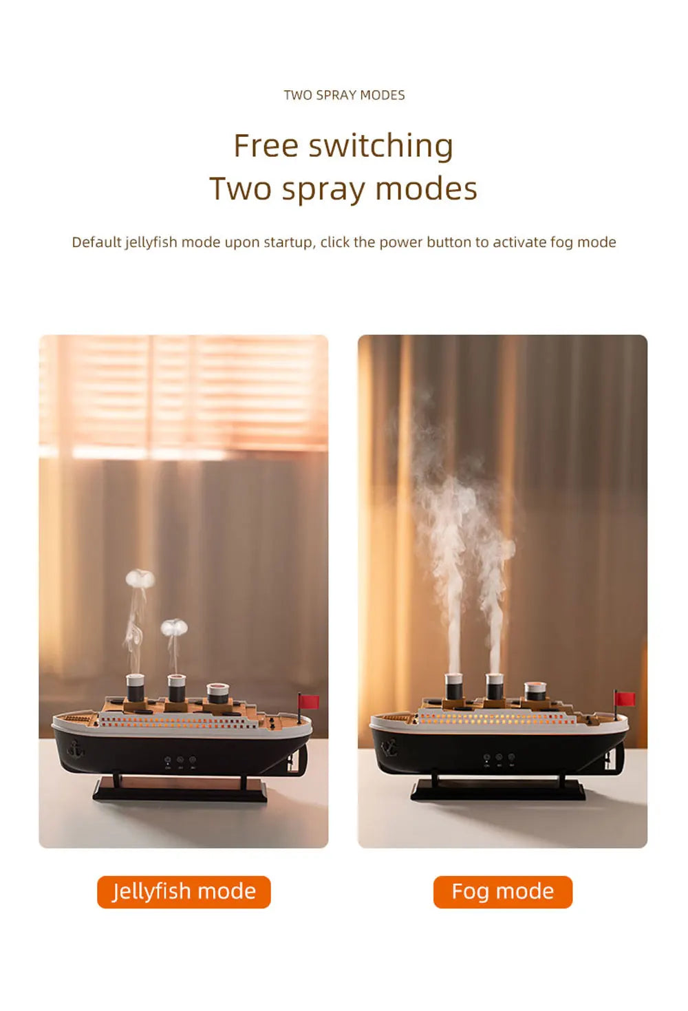 Titanic Aura: Jellyfish Smoke Ring Diffuser